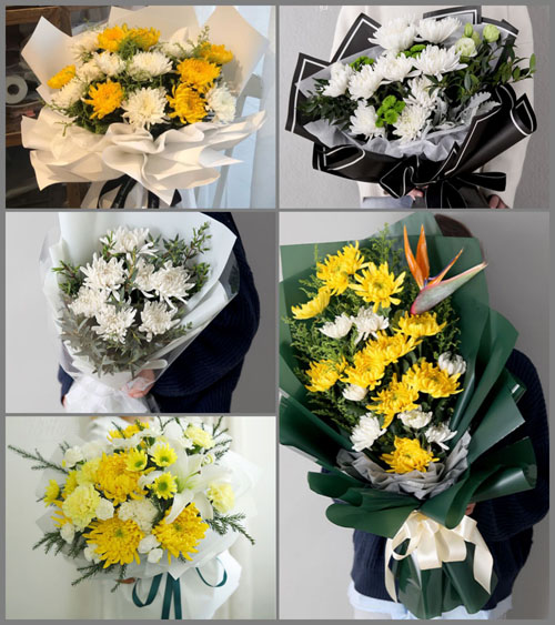 湖北武汉市江岸区台北街道花莲社区白事花束代送